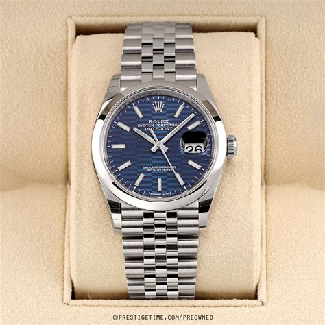 rolex datejust 36mm pre owned